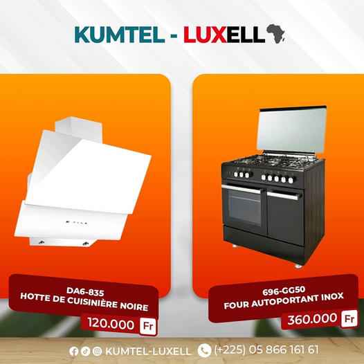 un four autoportant en inox et une hotte Abidjan FCFA