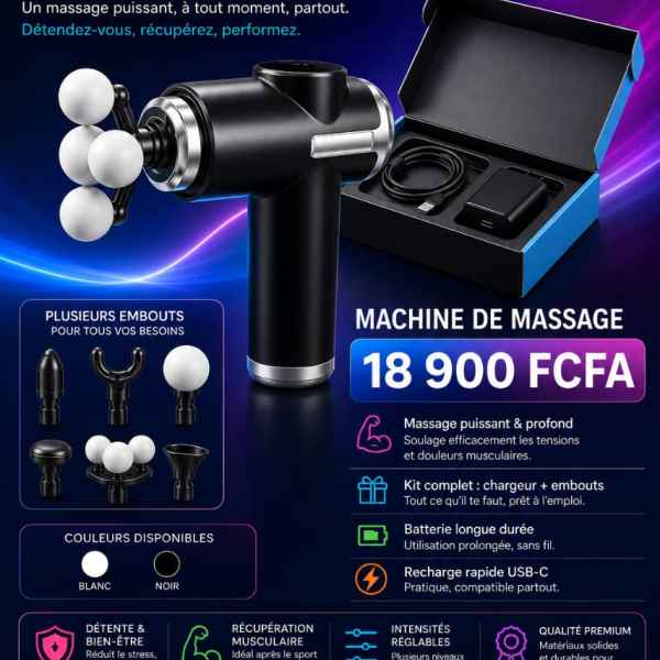 Pistolet de massage Pointe-Noire FCFA