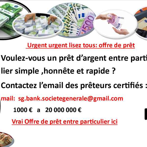 Sans frais offre de prêt entre particulier ; Zurich CHF