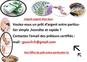 OFFRE DE PRÊT ENTRE PARTICULIER  en FR  CH et Zurich Congo Brazzaville