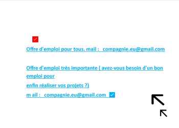 Offre d'emploi pour tous. mail :   compagnie.e Grenoble Congo Brazzaville